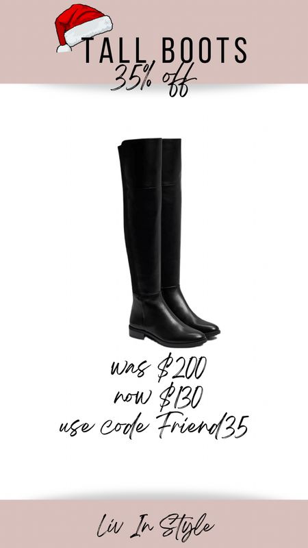 Black leather knee high boots from Sam edelman on sale code Friend35 

#LTKGiftGuide #LTKHoliday #LTKCyberweek