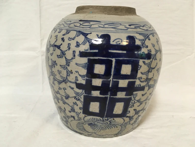 Antique Chinese Medicine Jar Ginger Jar Blue and White Pottery | Etsy | Etsy (US)