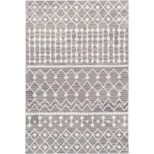 Maren Handmade Moroccan Wool Area Rug - 8' x 10' - Charcoal | Bed Bath & Beyond