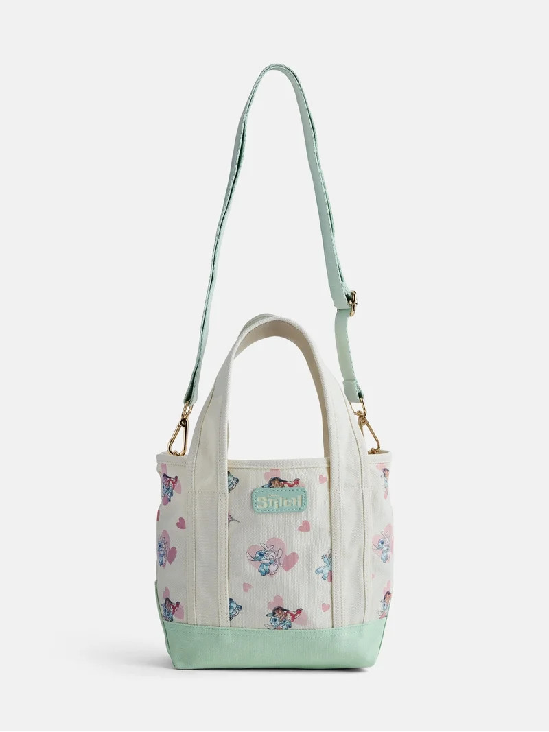 Disney Lilo and Stitch Women's Canvas Tote Bag, Blue | Walmart (US)