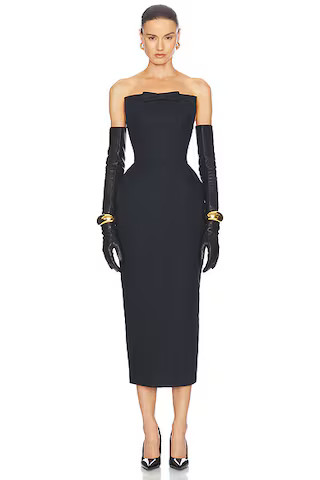 The S Curve Dress With Bow | FWRD 