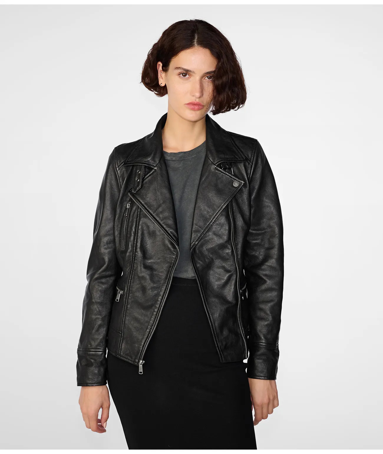 Marissa Moto Jacket Asymmetric | Wilsons Leather