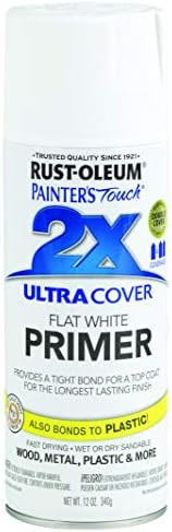 Rust-Oleum 249058 Painter's Touch 2X Ultra Cover, 12 Oz, Flat White Primer | Amazon (US)
