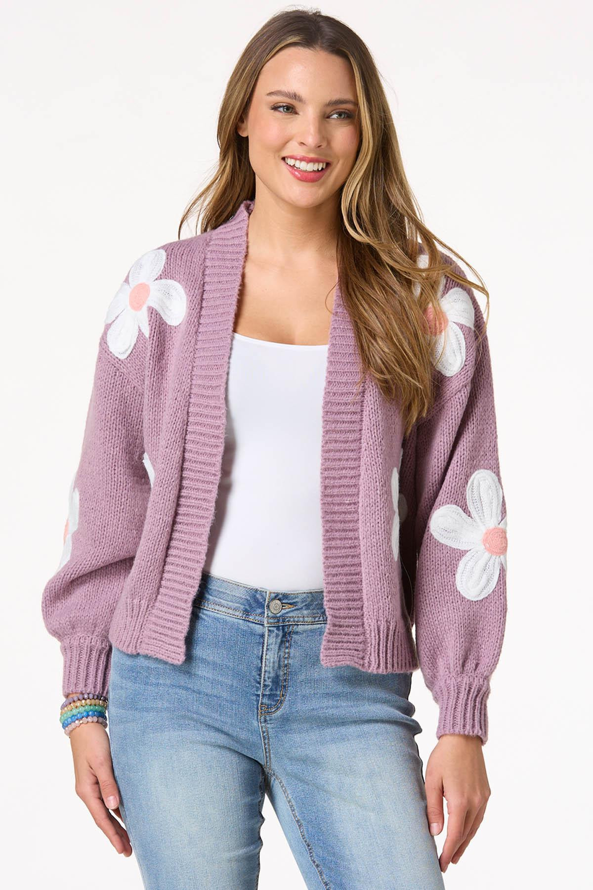 Chunky Daisy Cardigan Sweater | Cato Fashions