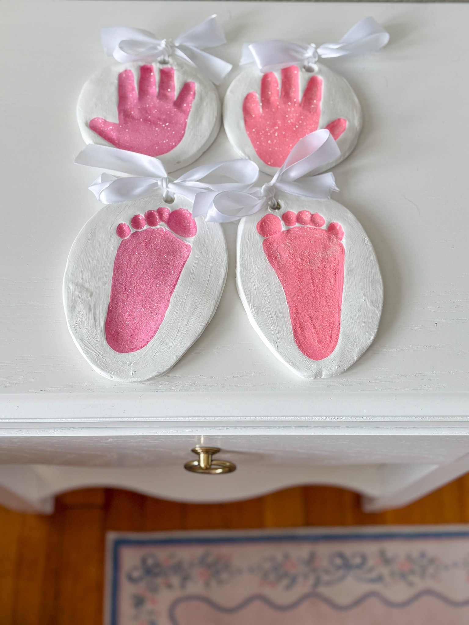 DIY Valentine’s Day keepsake handprint and footprint with sparkles! 

#LTKValentine #LTKKids #LTKBaby