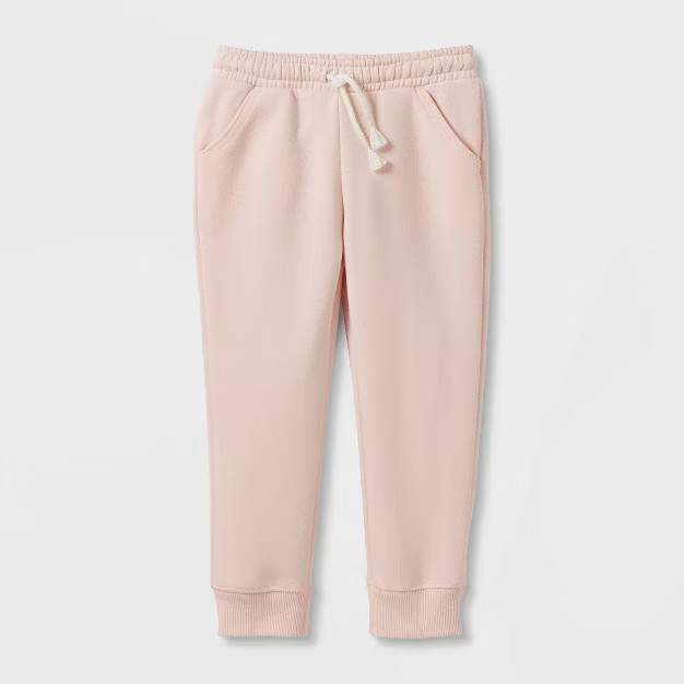 Toddler Girls' Solid Fleece Jogger Pants - Cat & Jack™ | Target