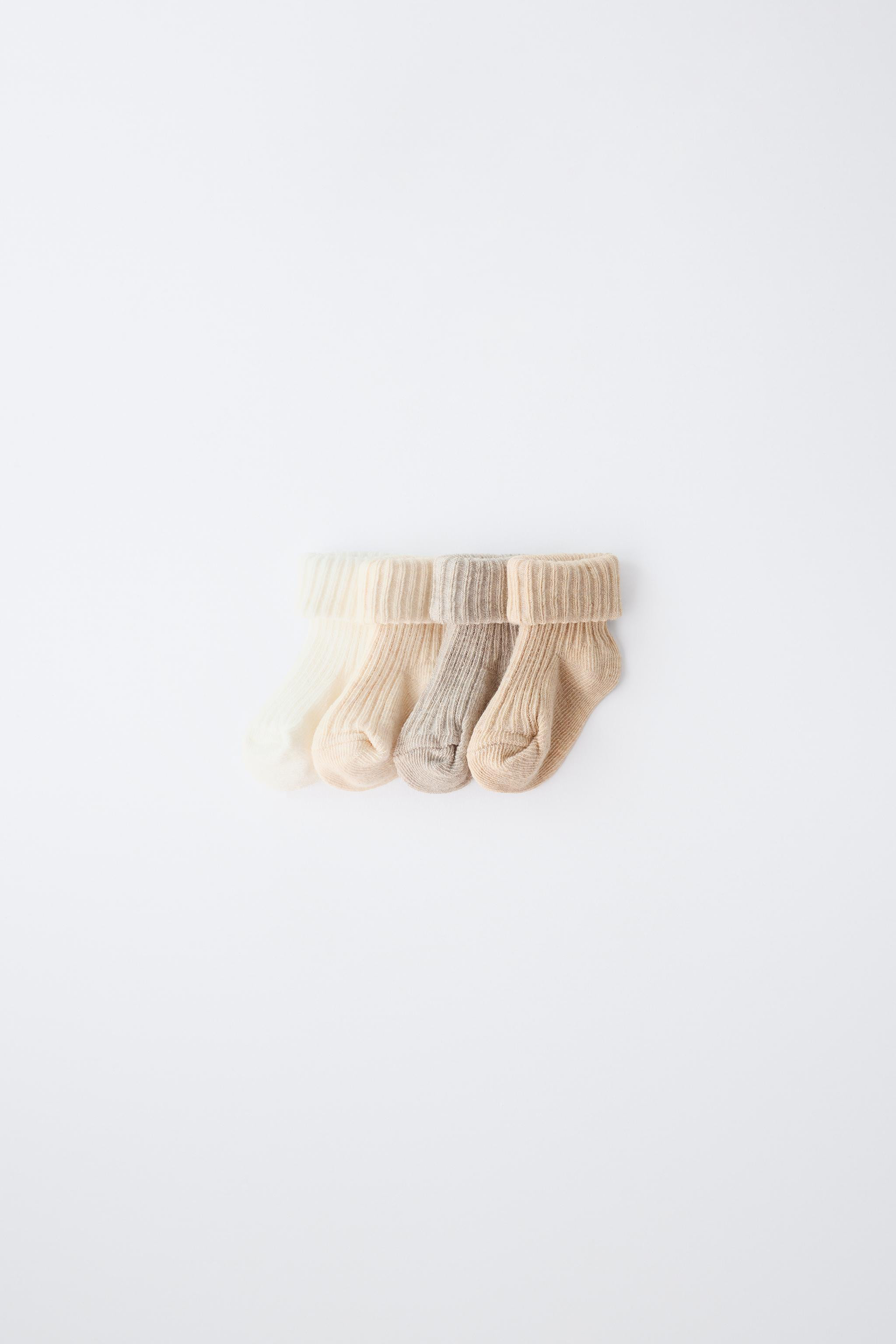 Gerippte Socken im 4er-Pack mit Umschlag. | Zara DE