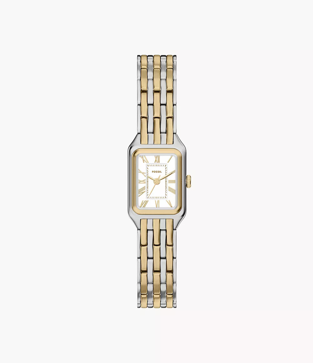 Raquel Mini Three-Hand Two-Tone Stainless Steel Watch | Fossil (US)