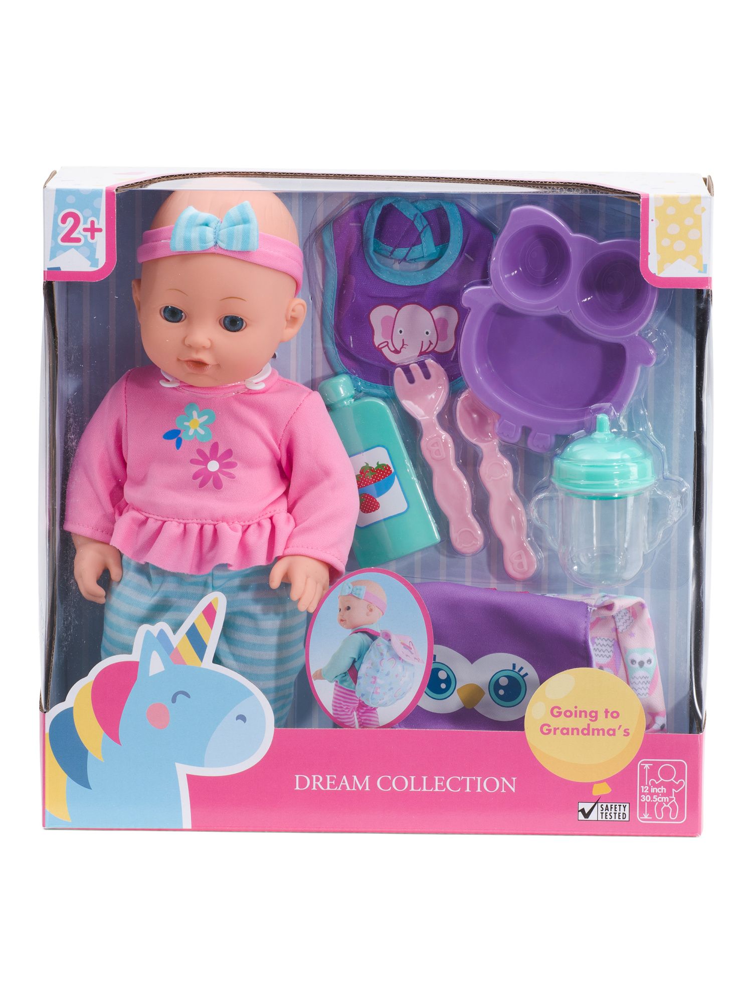 12in Going To Grandma&#39;s Baby Doll Set | TJ Maxx