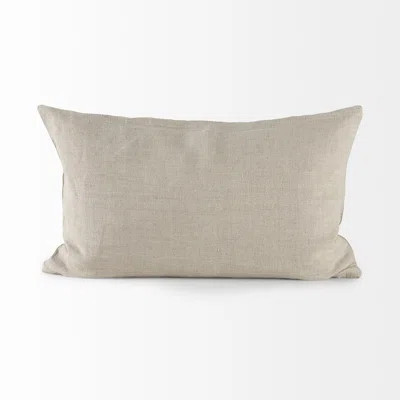 Beige And Gold Striped Lumbar Pillow Cover | Wayfair North America