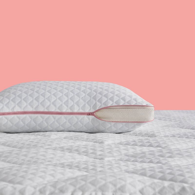 Plush Adjustable Gel Memory Foam Bed Pillow with Antimicrobial Cover - nüe by Novaform | Target