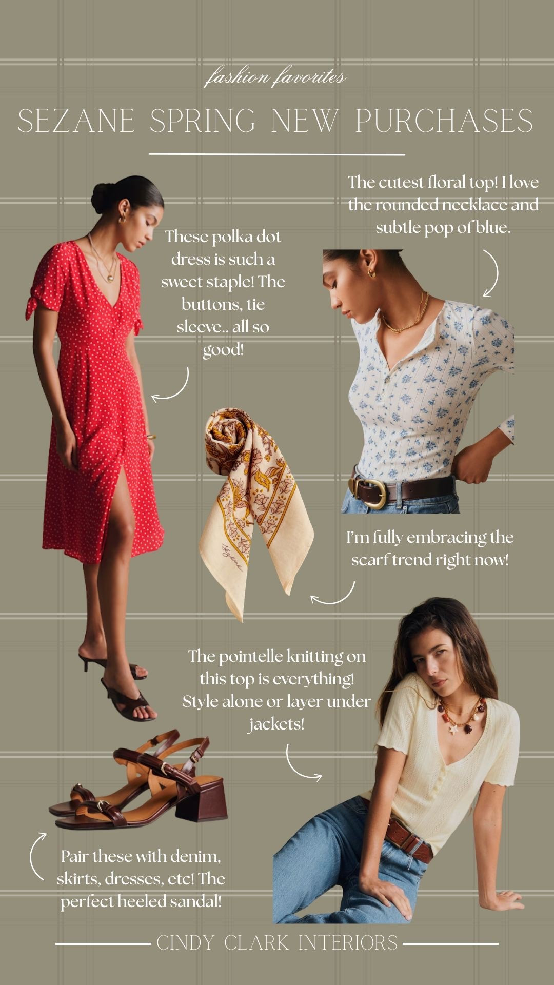 The sweetest new Sezane order for spring! I love the details and daintiness of these pieces! Soft patterns, delicate details, and overall beautiful styles. Perfect for spring! 