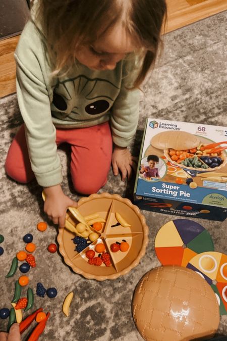Toddler Preschooler Learning Super Sorting Pie 
Perfect for Thanksgiving and Christmas themed toy shelves 

#LTKSeasonal #LTKGiftGuide #LTKkids