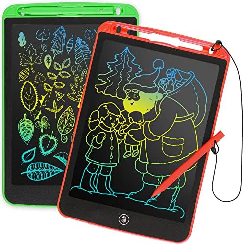 LCD Writing Tablet for Kids 2 Pack, 10 inch Colorful Doodle Board for 3 4 5 6 7 8 9 10 Year Old K... | Amazon (US)