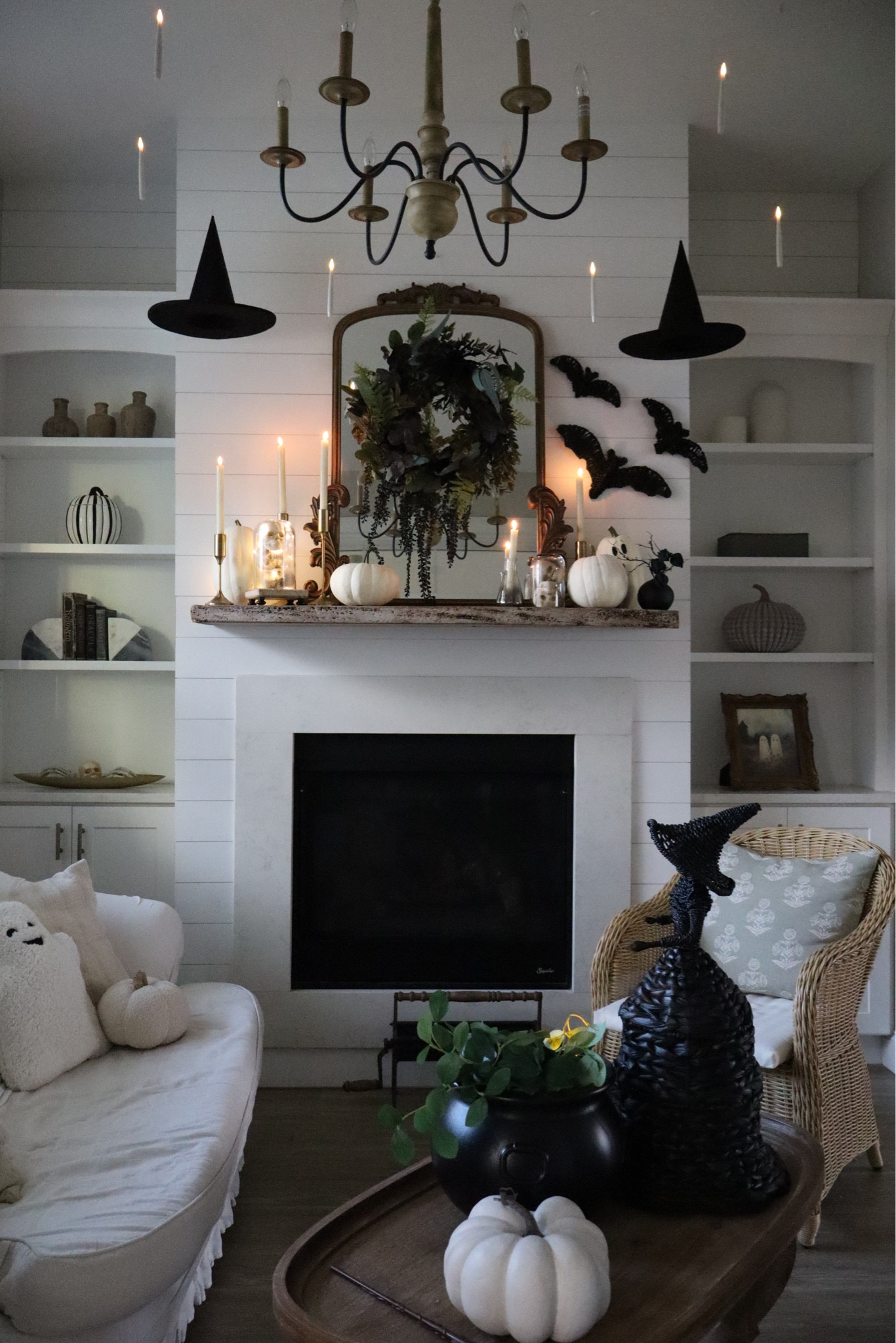 Halloween mantle