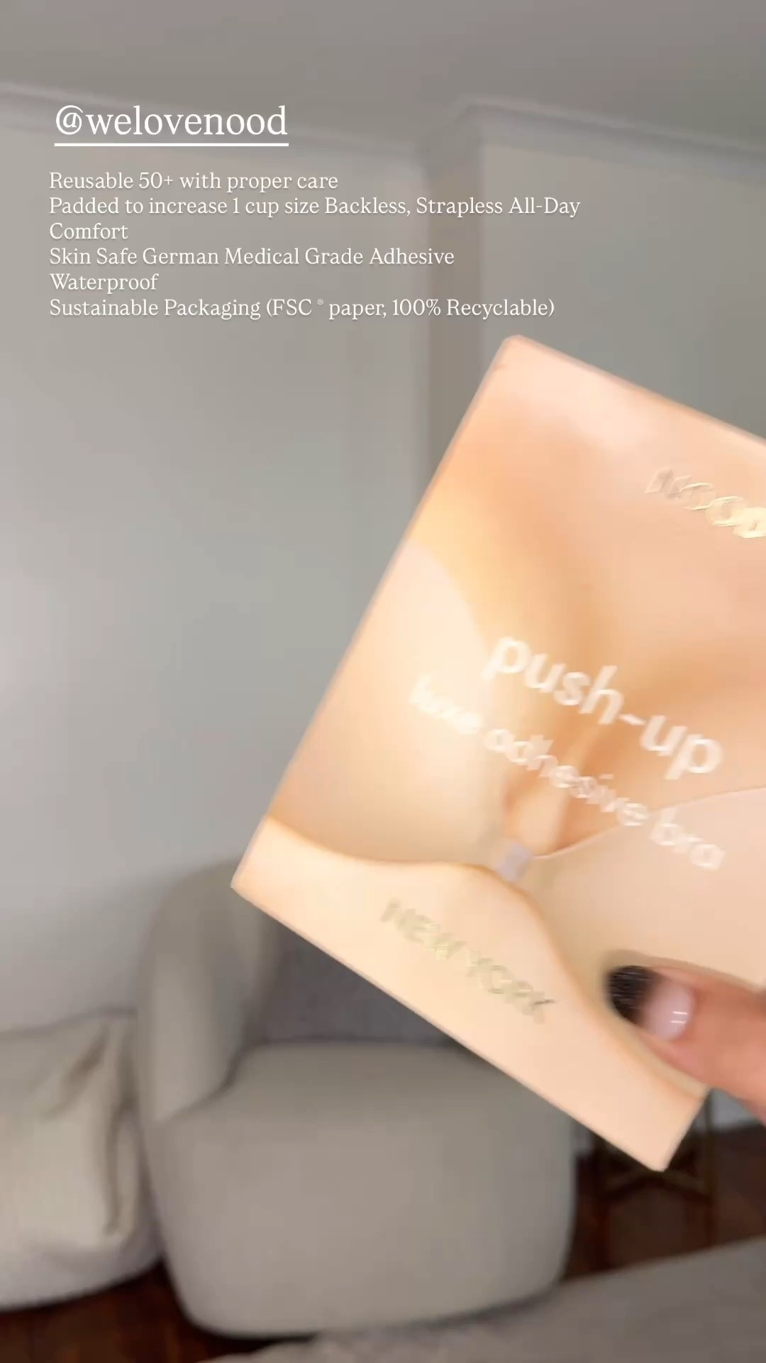@welovenood #ad

The perfect solution to your backless and low cut tops! 

○ Reusable 50+ with proper care 
○ Padded to increase 1 cup size
○ Backless, Strapless All-Day Comfort
○ Skin Safe German Medical Grade Adhesive
○ Waterproof
○ Sustainable Packaging