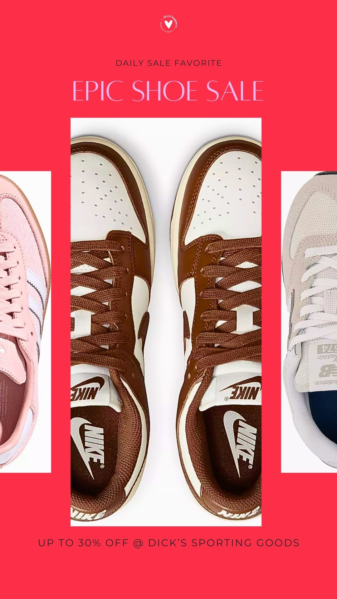 Calling all sneaker lovers 👟💗 The EPIC shoe sale is happening at Dick’s Sporting Goods!! Up to 30% off so many cute pairs—run, don’t walk 🏃‍♀️✨

#LTKootd #LTKActive #LTKSaleAlert