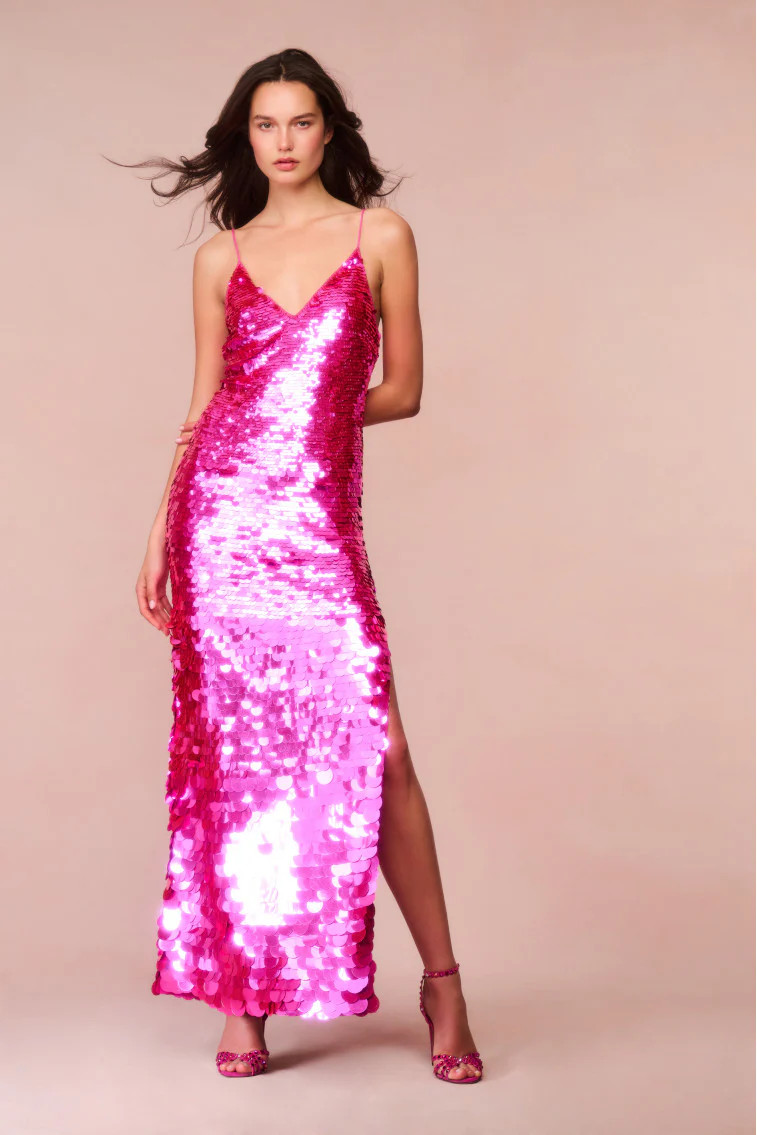 Kaylen Sequined Maxi Dress | LoveShackFancy