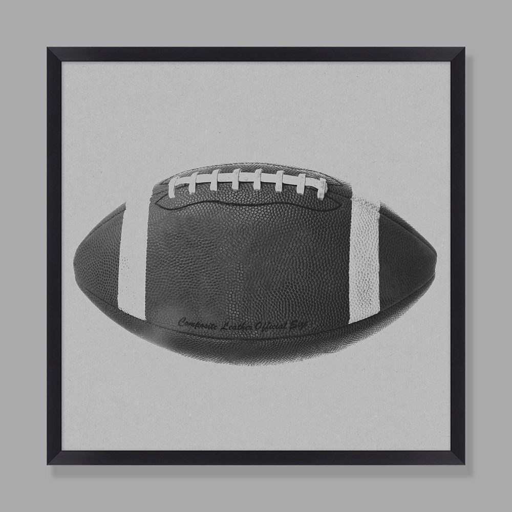 Football Framed Art, 28"x28" | Pottery Barn Teen