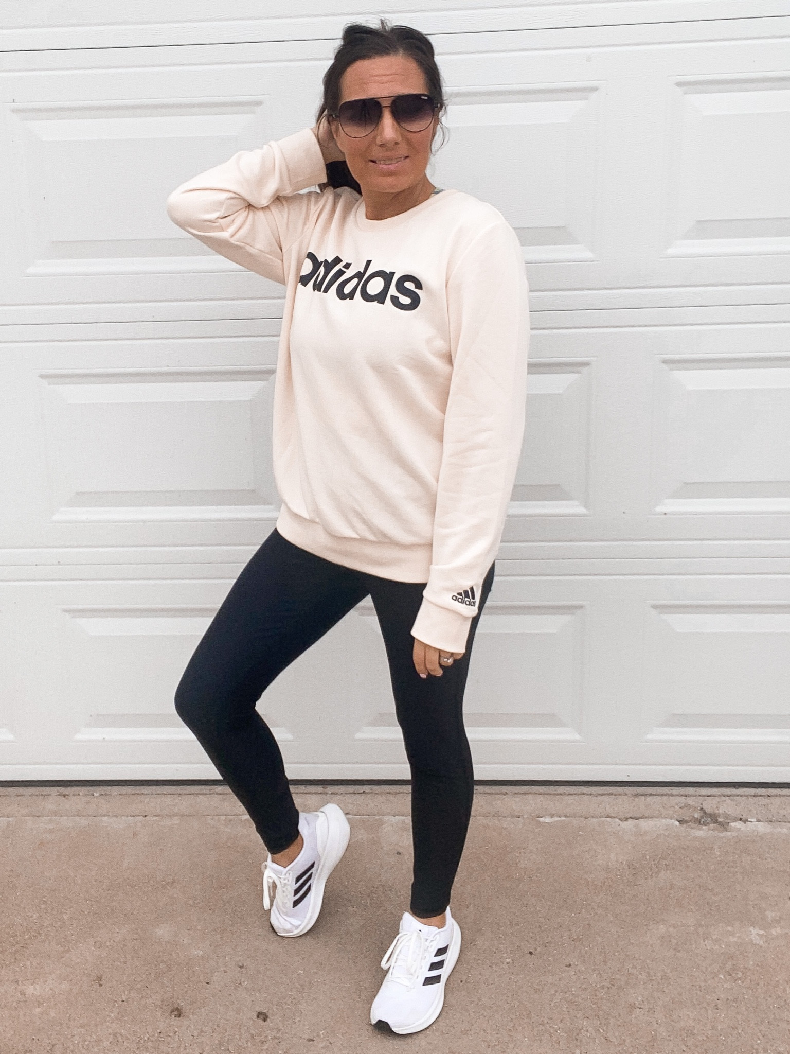 This adidas sweatshirt if light weight perfect for the transition into fall. 

#LTKSeasonal