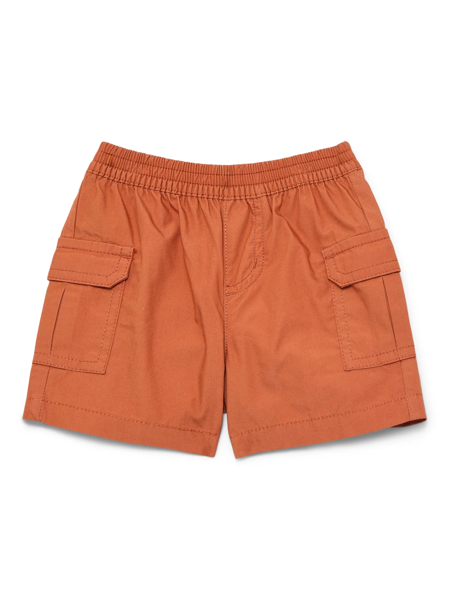 Wonder Nation Baby Boys Cotton Poplin Cargo Shorts, Sizes 0M-24M | Walmart (US)