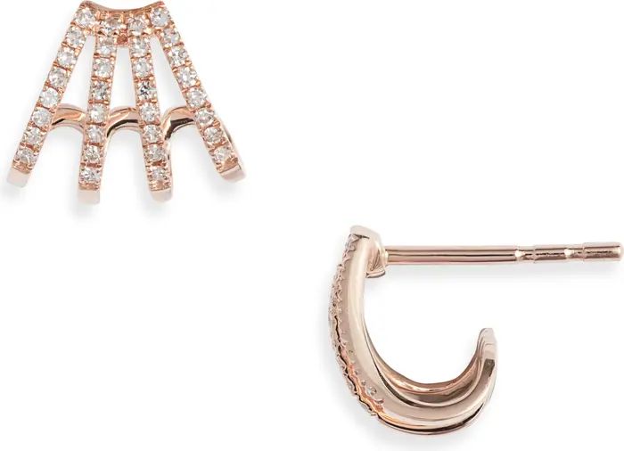 EF Collection Diamond Multirow Earrings | Nordstrom | Nordstrom