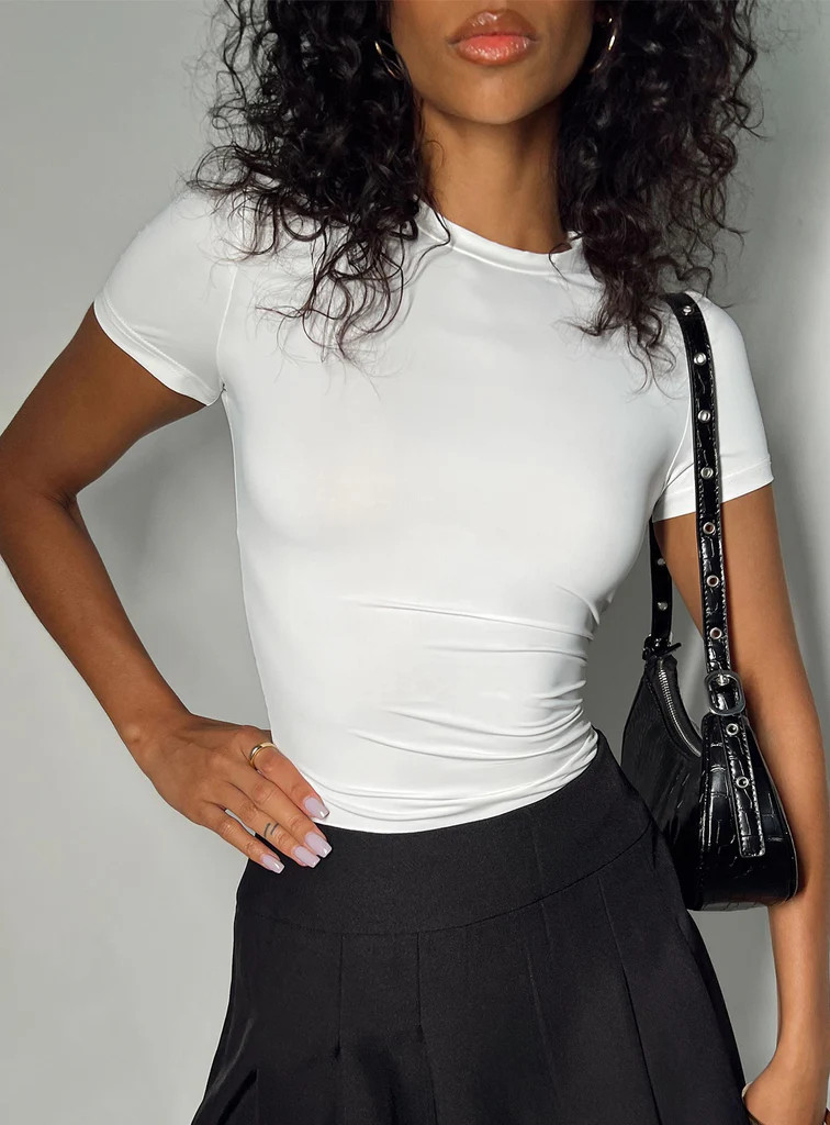 Lowell Top White | Princess Polly US