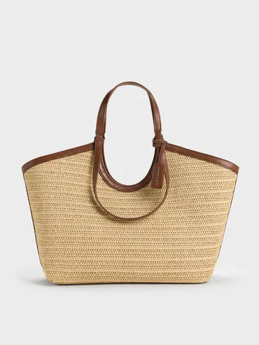 Ivette Raffia Woven Tote Bag
    
         - Multi | Charles & Keith UK