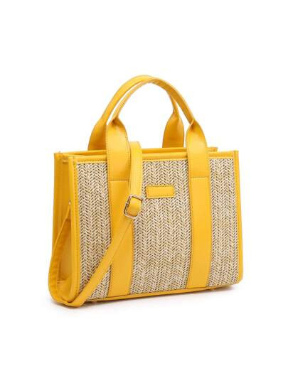 TEPILTE Women's Fashion Straw Bag Handbag, Large Capacity Woven Top Handle Tote Bag And Crossbody Bag, Casual Summer Beach Wallet Crossbody Straw Bag And Shoulder Bag, Suitable For Picnic, Shopping, Traveling, Perfect Gift For Women. | SHEIN