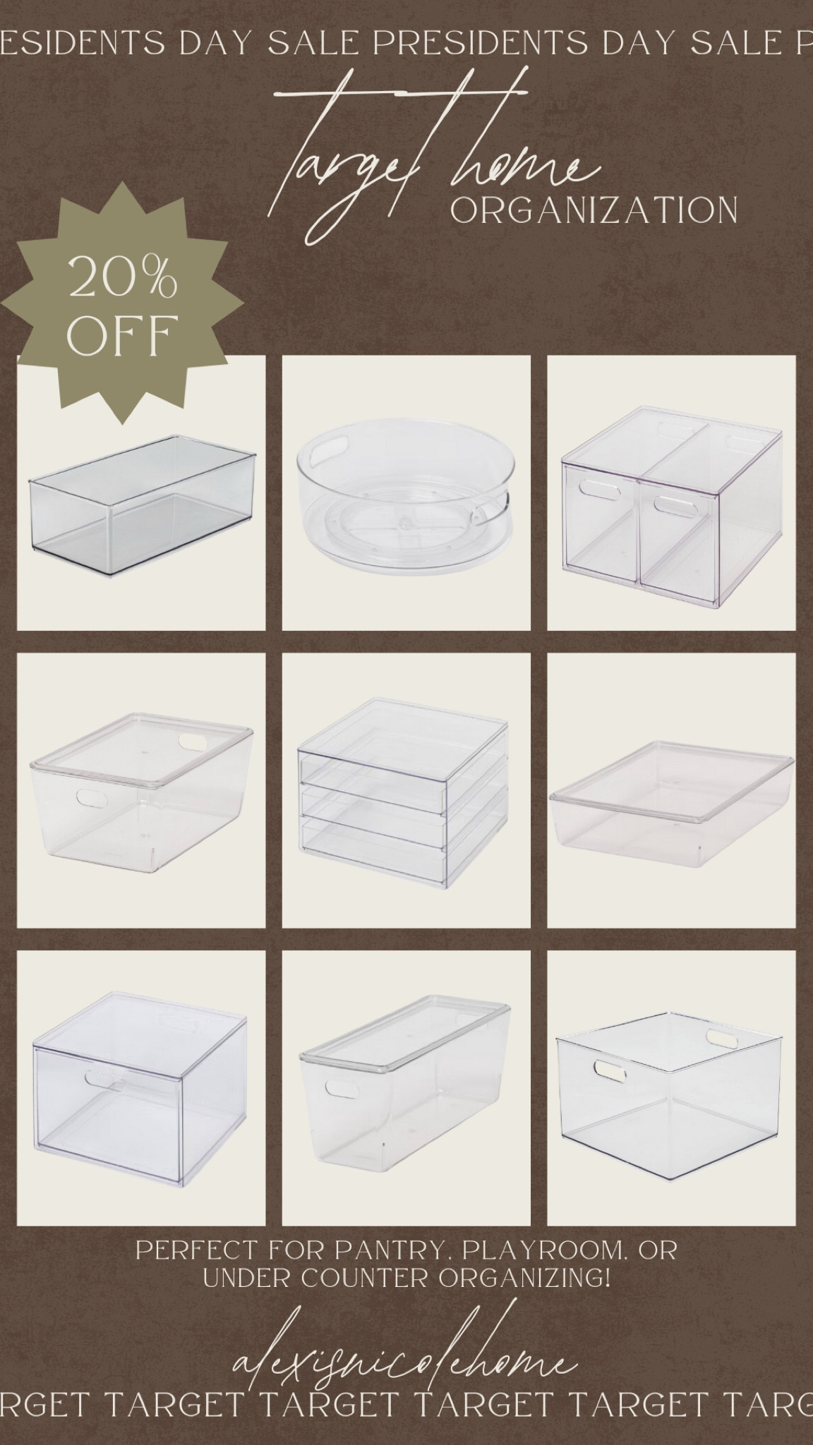 The perfect time to organize!! Some of the easiest and best organizers are on sale at Target this weekend! 

#LTKSaleAlert #LTKFindsUnder50 #LTKHome