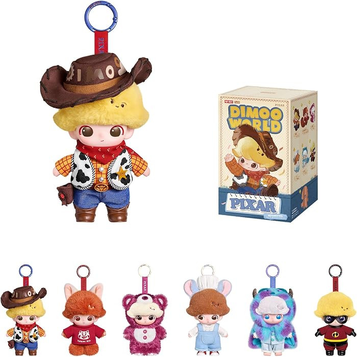 POP MART DIMOO World \u00d7 Pixar Series Vinyl Plush Blind Box, Single Box | Amazon (US)