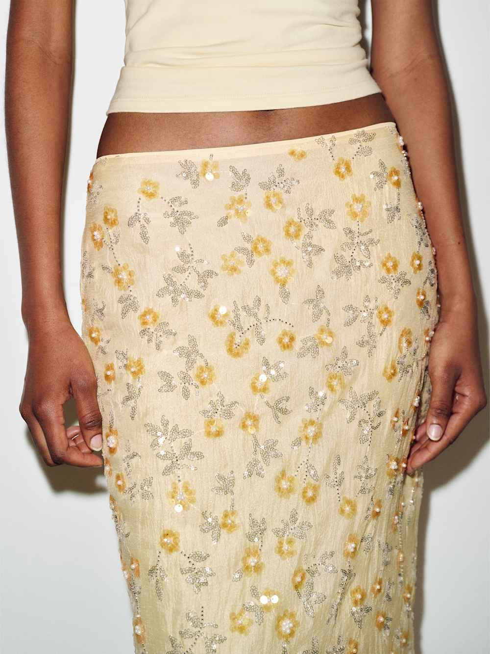 Helen Low Waist Midi Skirt | Reformation (Global)