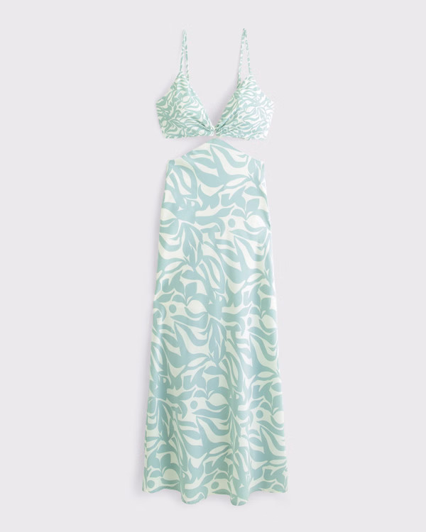 The A&F Julia Slip Cutout Maxi Dress | Abercrombie & Fitch (US)