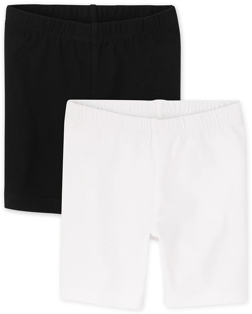 The Children's Place Baby Girls' and Toddler Solid Bike Shorts | Amazon (US)
