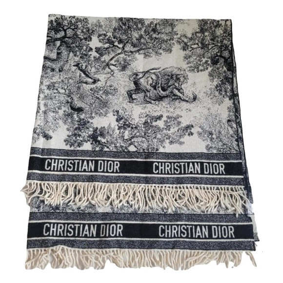 Soft Christian Dior Toile de Jouy Scarf /Pashmina | Poshmark