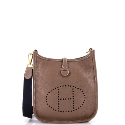 Pre-Owned Hermes Long Strap Evelyne Bag Clemence TPM in Grey at Nordstrom, Size X-Small | Nordstrom