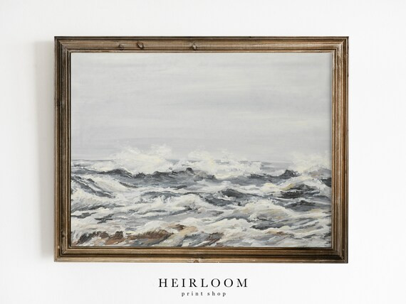 Coastal Art  Ocean Painting  PRINTABLE Art  Nautical Decor | Etsy | Etsy (US)