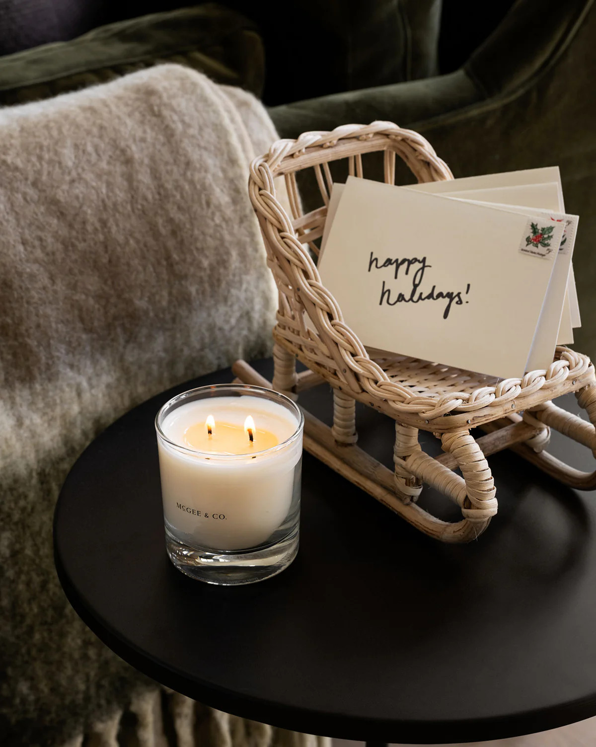 Woven Rattan Sleigh | McGee & Co. (US)