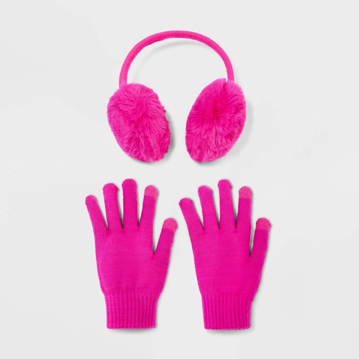 Faux Fur Earmuff and Gloves Set - Wondershop™ One Size | Target