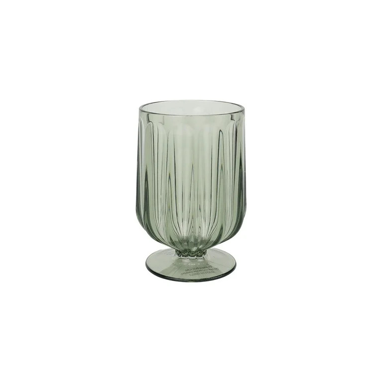 Better Homes & Gardens 4-Piece 15-Ounce Tritan Plastic Wine Goblet Set, Green | Walmart (US)