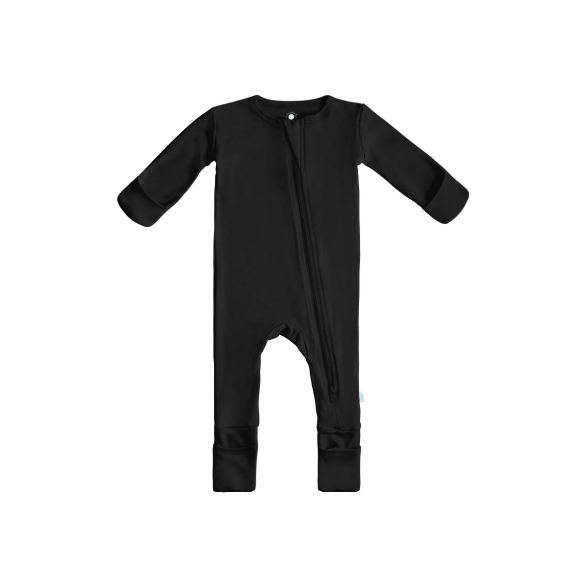 Baby Bamboo Pajamas w/ DreamCuffs® - Midnight Black | Dreamland Baby