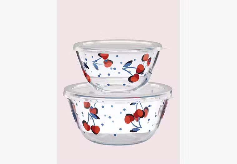 Vintage Cherry Dot Round Serve-and-store Set | Kate Spade (US)