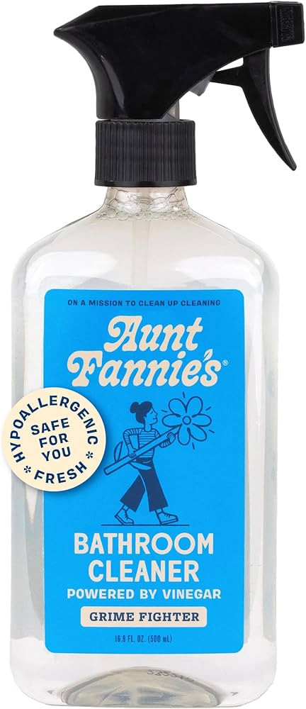 Aunt Fannie's All Purpose Bathroom Cleaner Vinegar Spray for Shower, Tub, Toilet, Tile, Sink and ... | Amazon (US)
