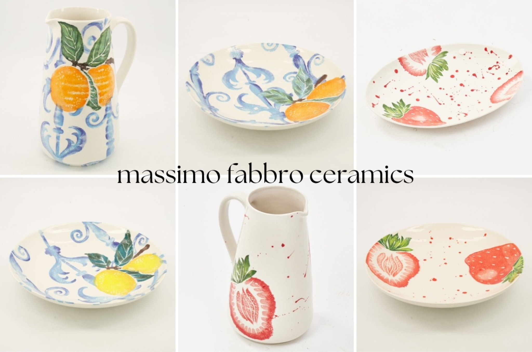 massimo fabbro ceramic homeware via the tk-maxx website! how perfect are these for summer! i can imagine them on a dinner table when you’re throwing a bbq or a dinner party with friends!! 

#homeware #ceramics ltk, pinterest vibes, lemons, strawberry, oranges, plates, jugs, dishes 

#LTKgiftguide #LTKsummer #LTKhome