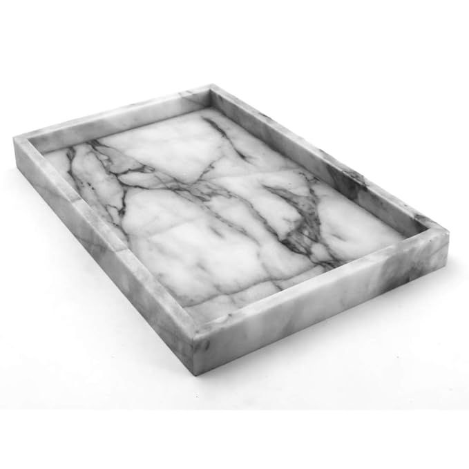 LUANT Marble Stone Decorative Tray for Counter, Vanity, Dresser, nightstand or Desk | Amazon (US)