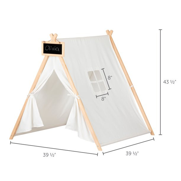 South Shore Sweedi Organic Cotton and Pine Play Tent with Chalkboard - Walmart.com | Walmart (US)
