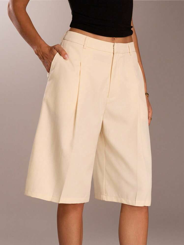 Shein Forwver 21 Womens Minimalist Bermuda Shorts | SHEIN