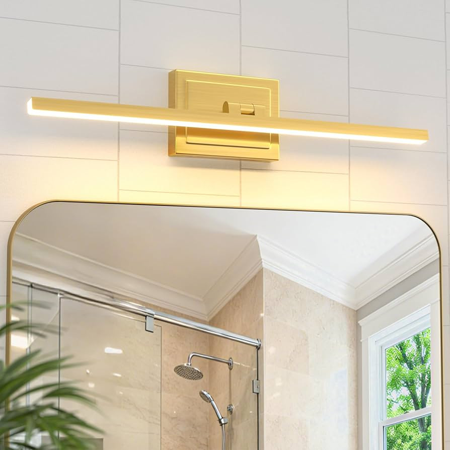 VOLISUN Bathroom Vanity Light 24 inch, 14W Dimmable 5CCT Led Bathroom Light Fixture Over Mirror, ... | Amazon (US)