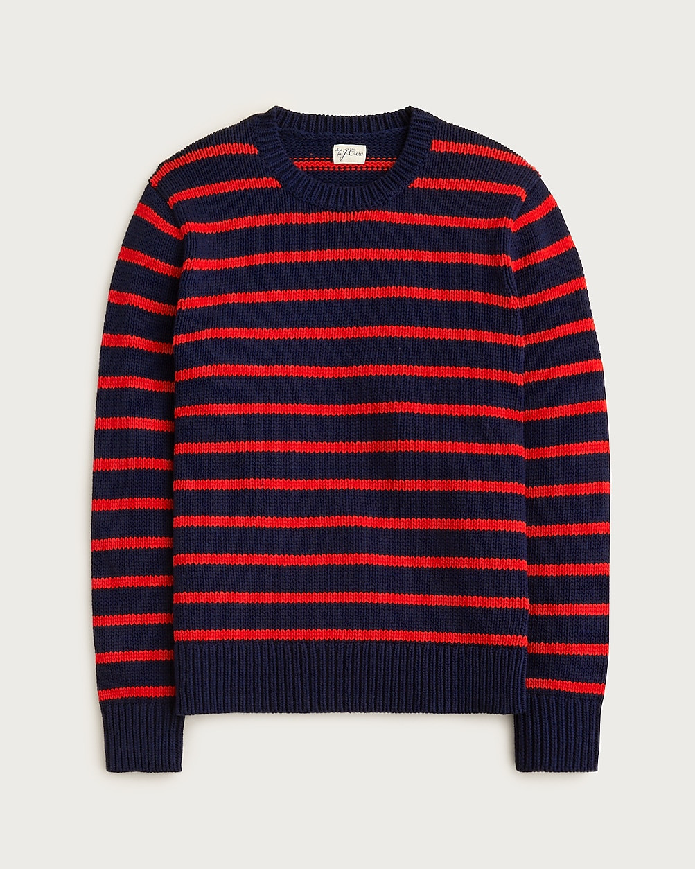 Cotton crewneck sweater in stripe | J. Crew US
