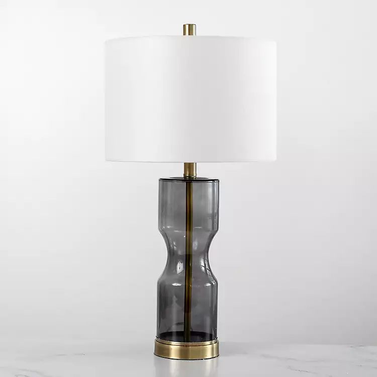 Hayley Smoke Hourglass Table Lamp | Kirkland's Home